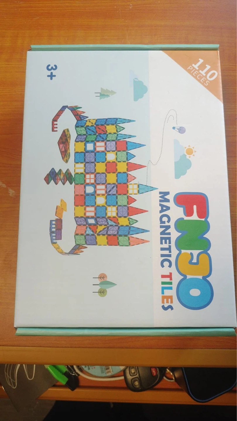 FNGO Magnetic Tiles - 110 Pieces