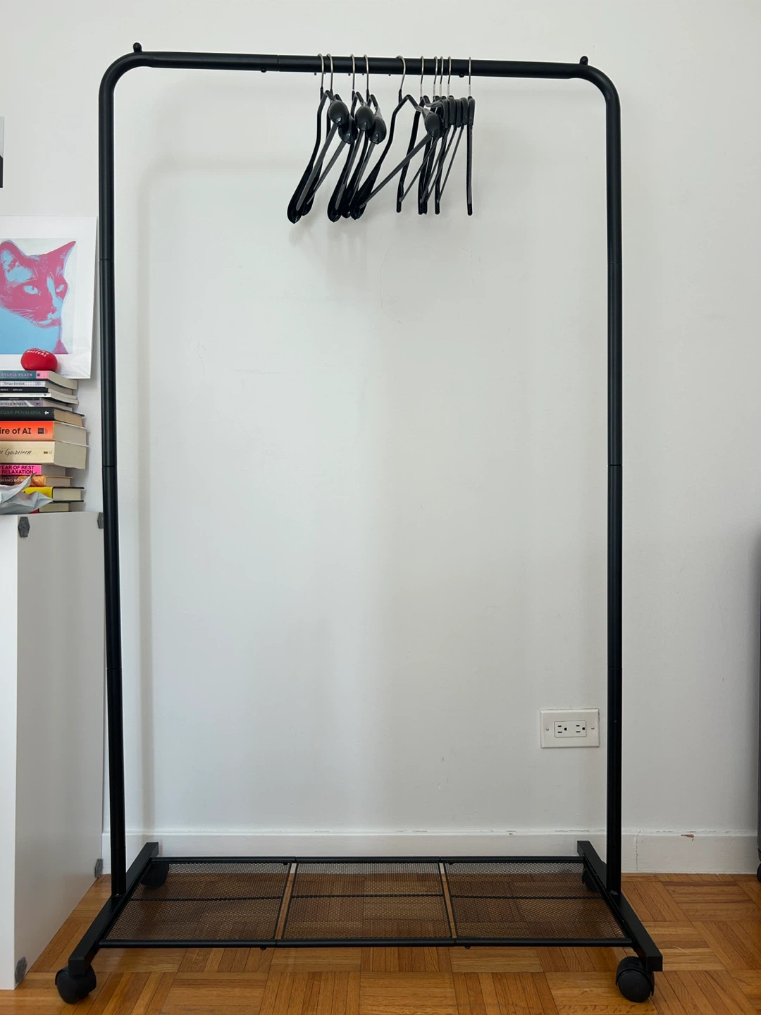 Metal clothing rack