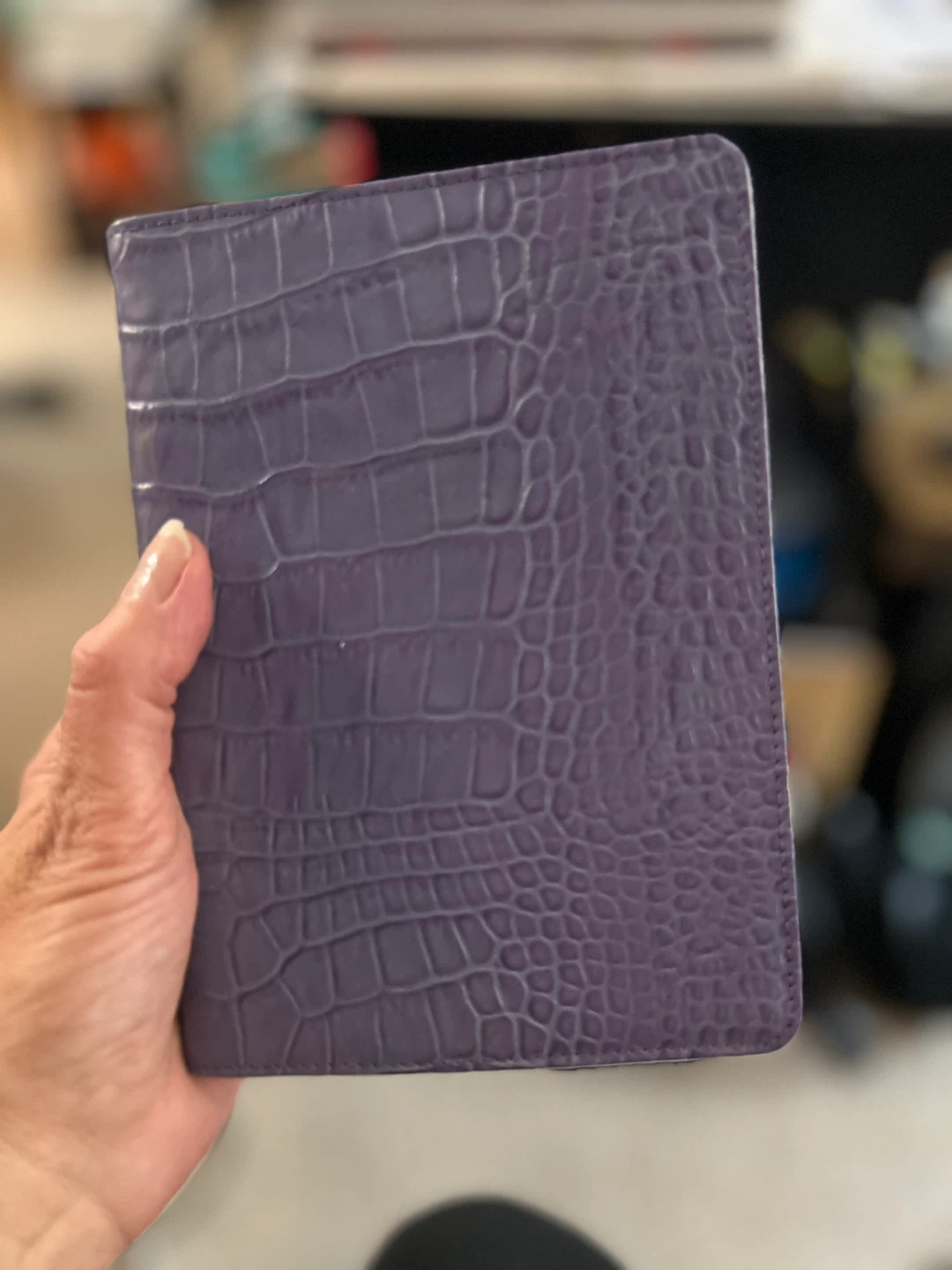 Purple Croc Embossed Journal Notebook