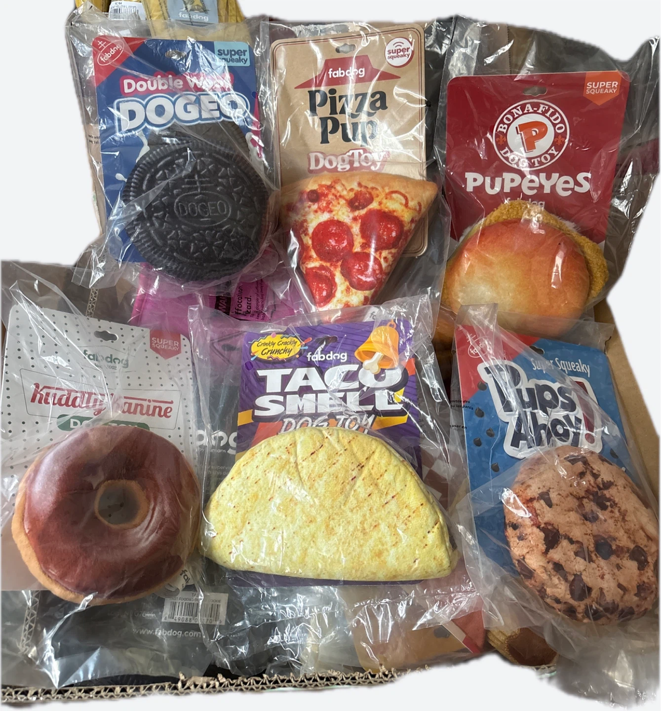 Fabdog Dog Food Themed Plush Toys
