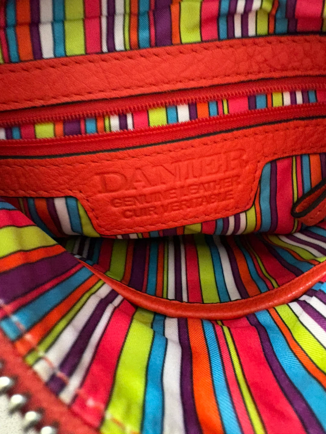 Danier Burnt Orange Leather Crossbody Purse - photo 4