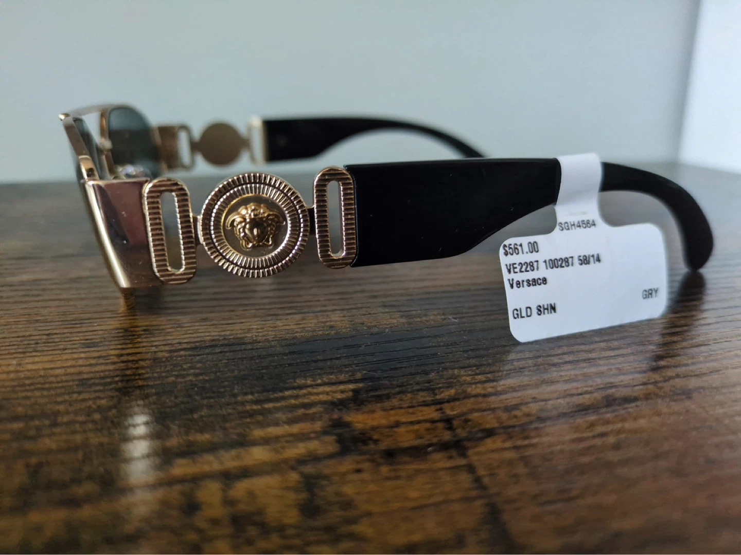 Versace VE2287 100287 58/14 Sunglasses - Gold & Grey - photo 2