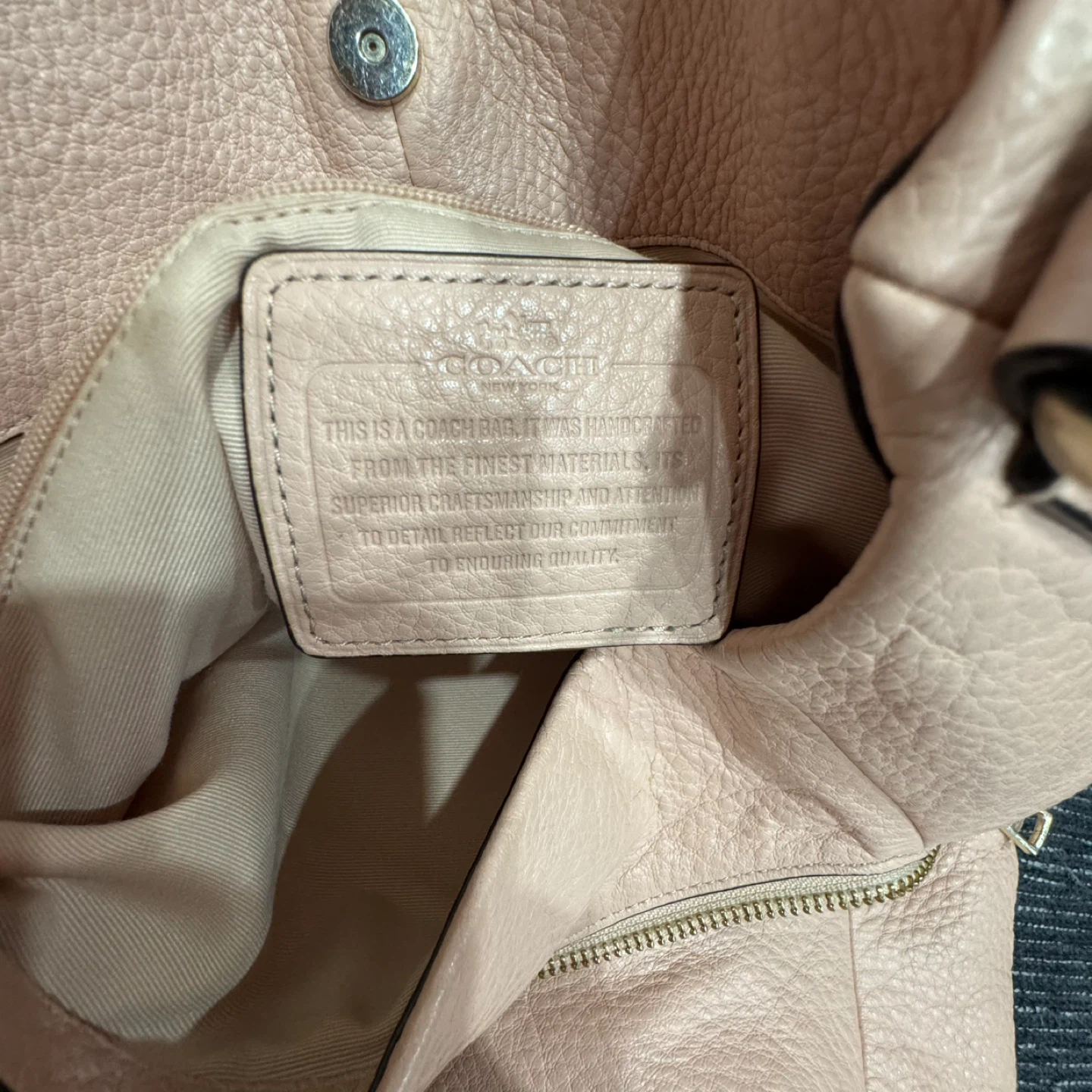 Coach Pink Leather Shoulder Bag - photo 5