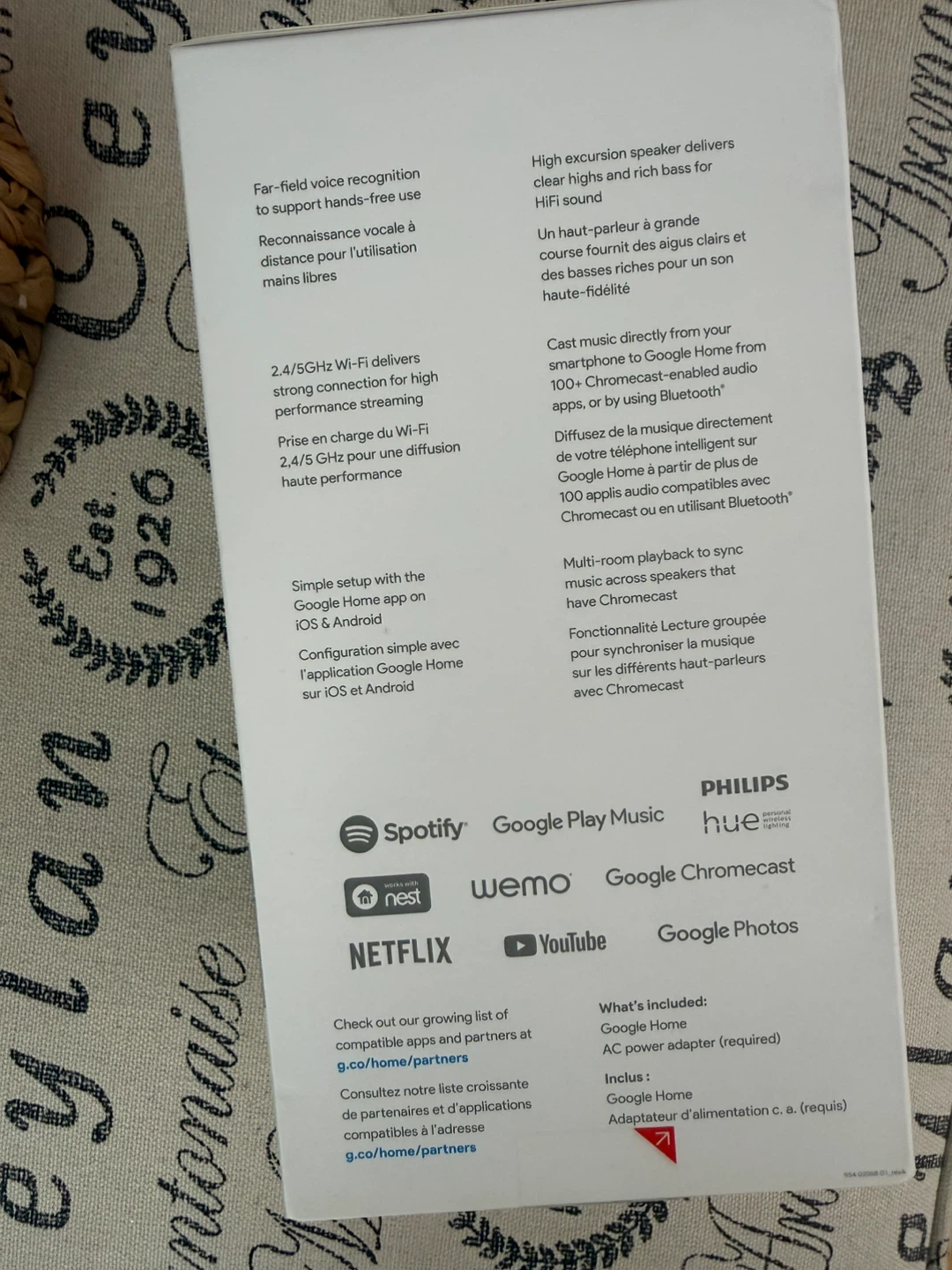 BAND NEW/ SEALED Google Home Smart Speaker (1st Gen) - photo 3