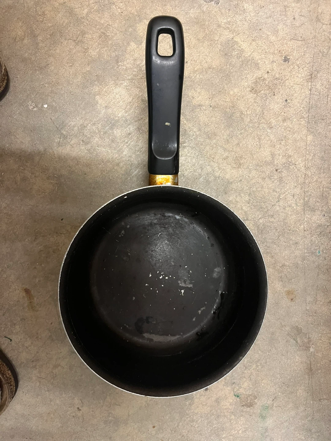 Saucepan with Black Handle