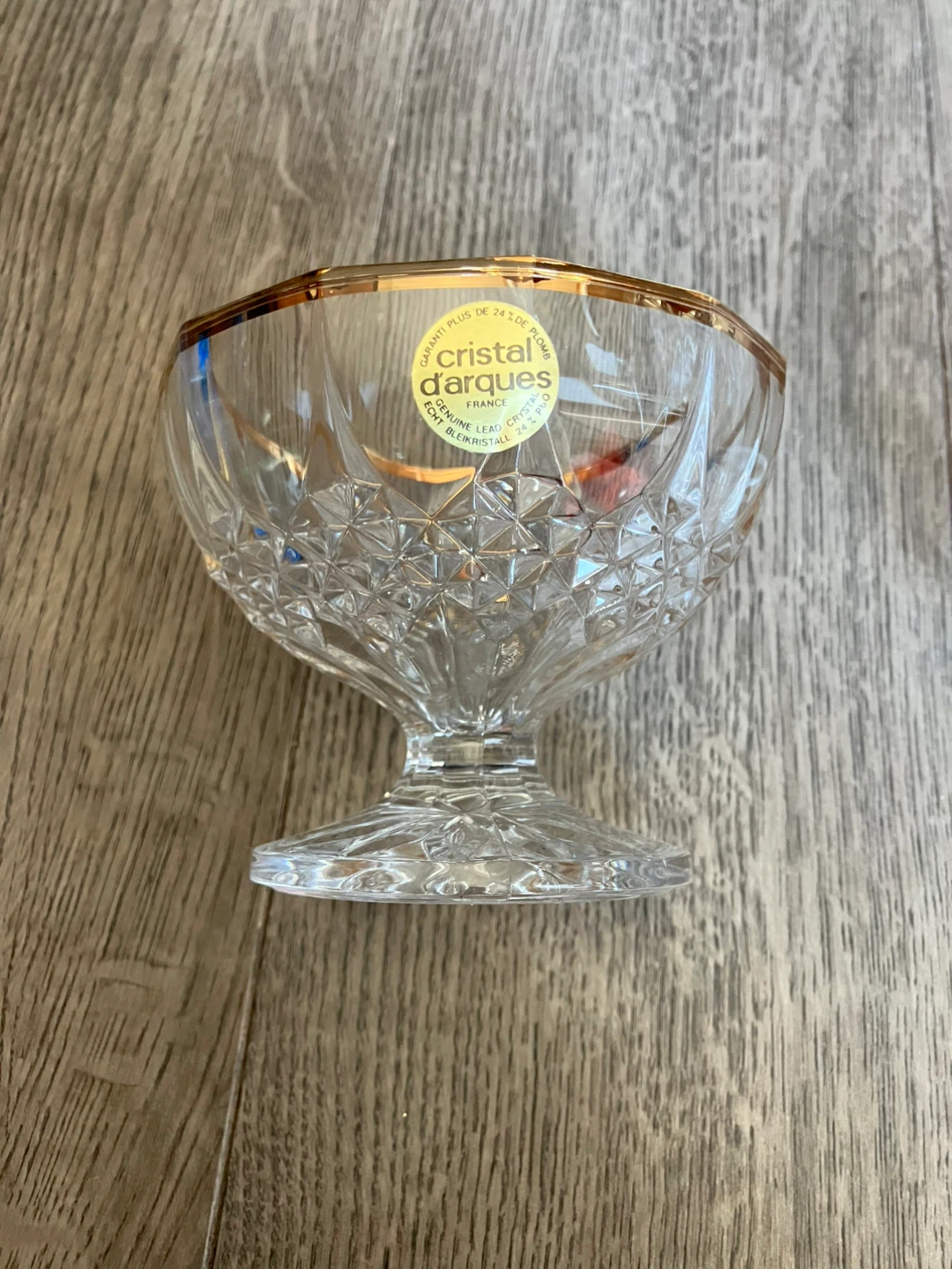 New! Cristal d'Arques Ice Cream Bowls - Set of 2 - photo 2