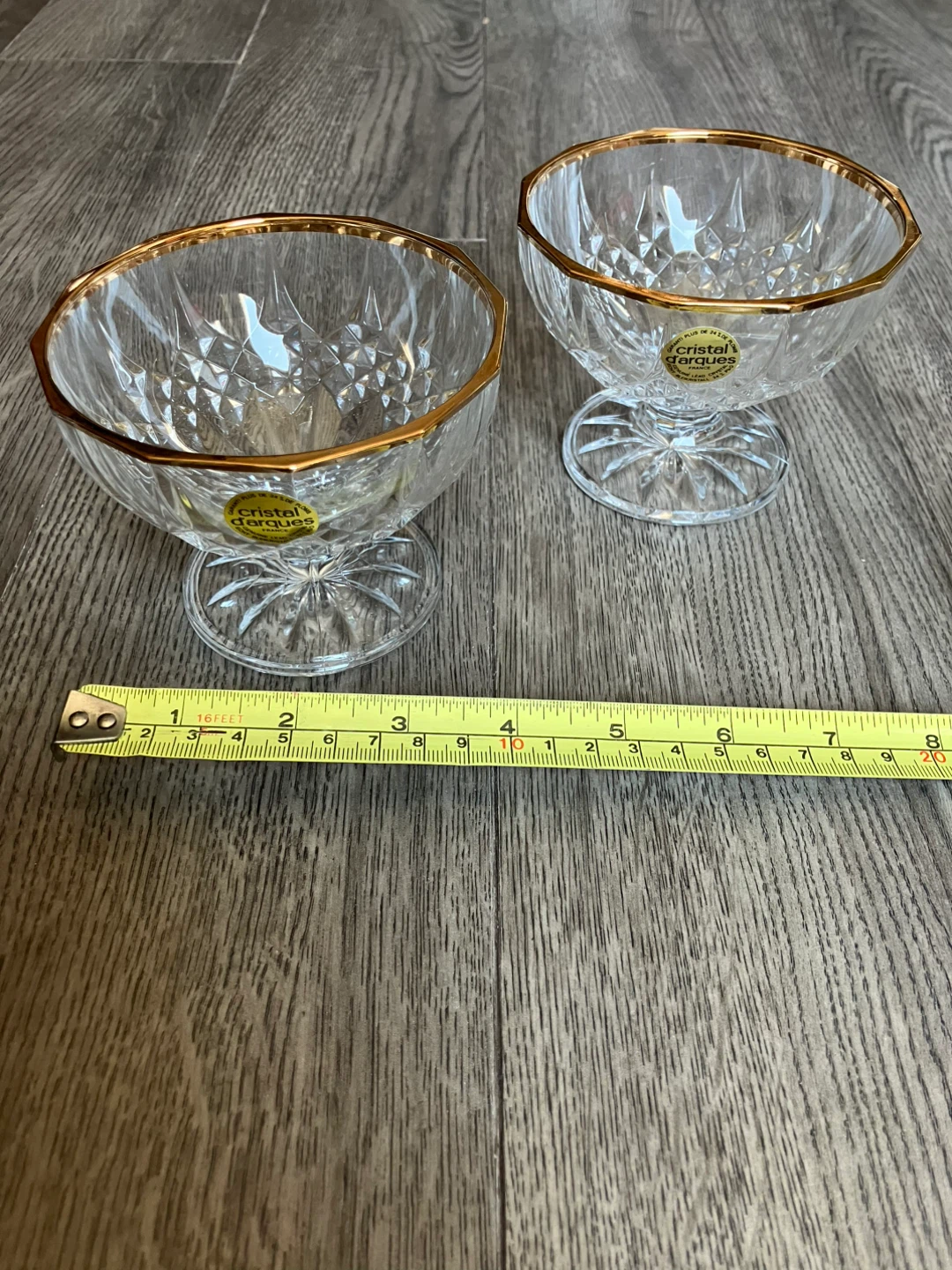 New! Cristal d'Arques Ice Cream Bowls - Set of 2 - photo 4