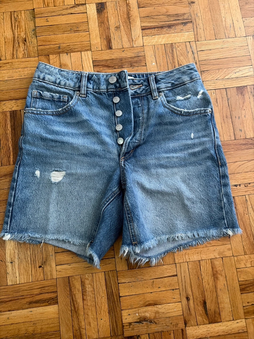 Women's Blue Denim Jean Shorts
