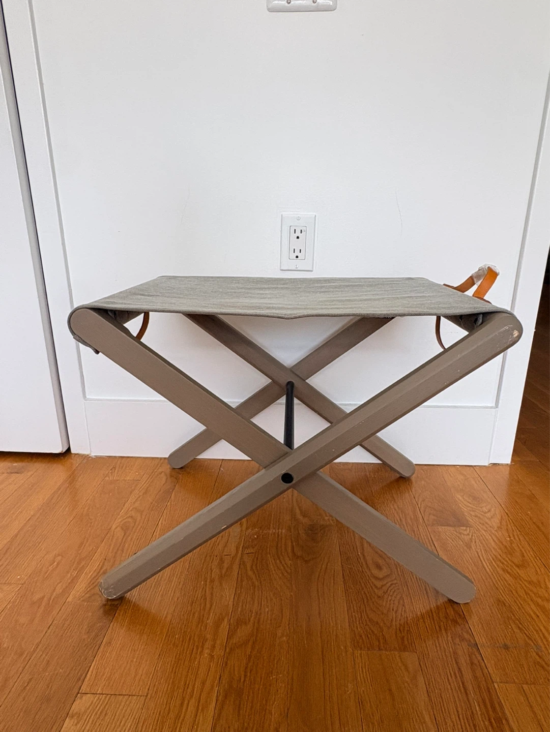 Folding Stool with Leather Handle - photo 4