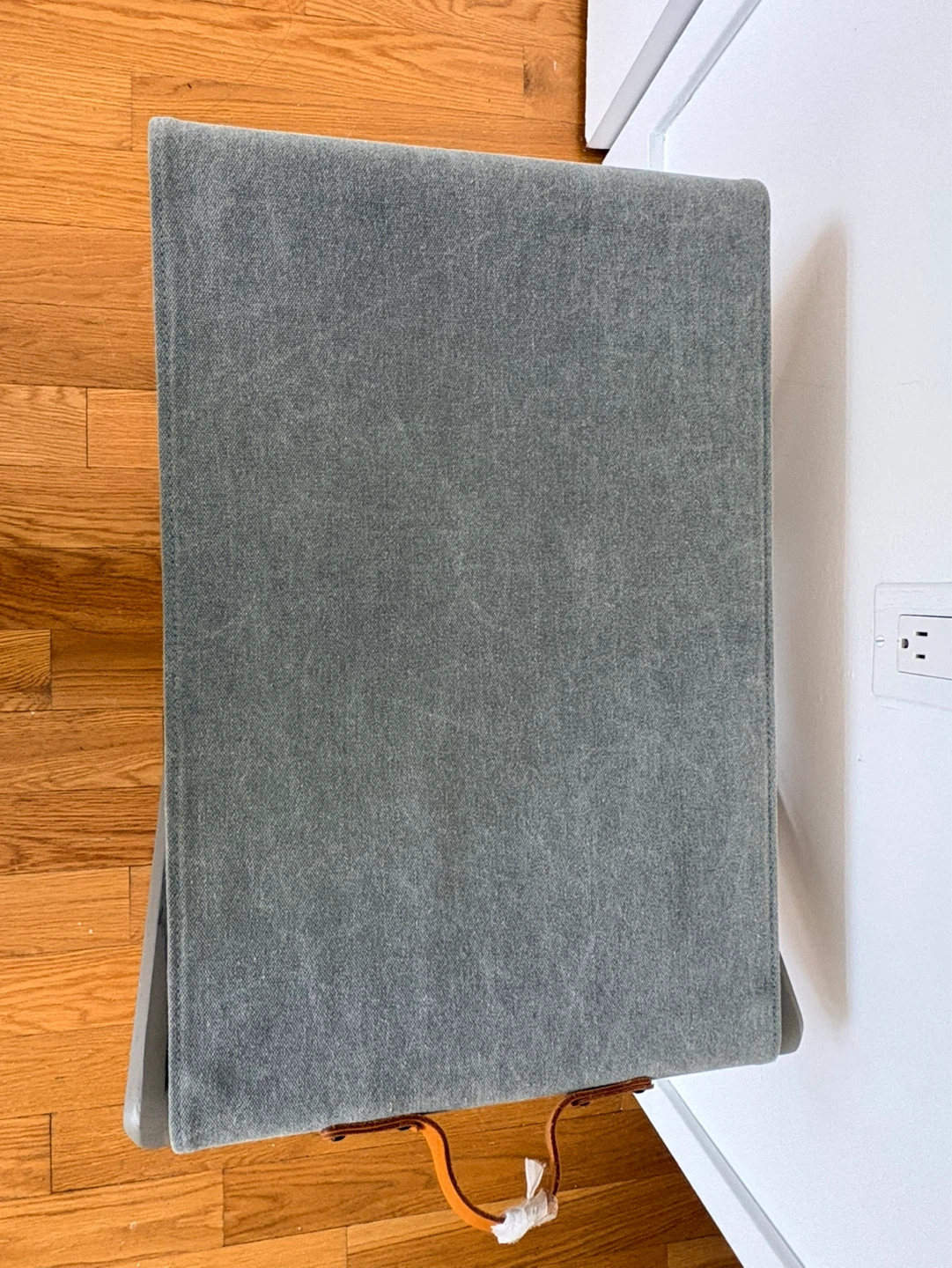 Folding Stool with Leather Handle - photo 3