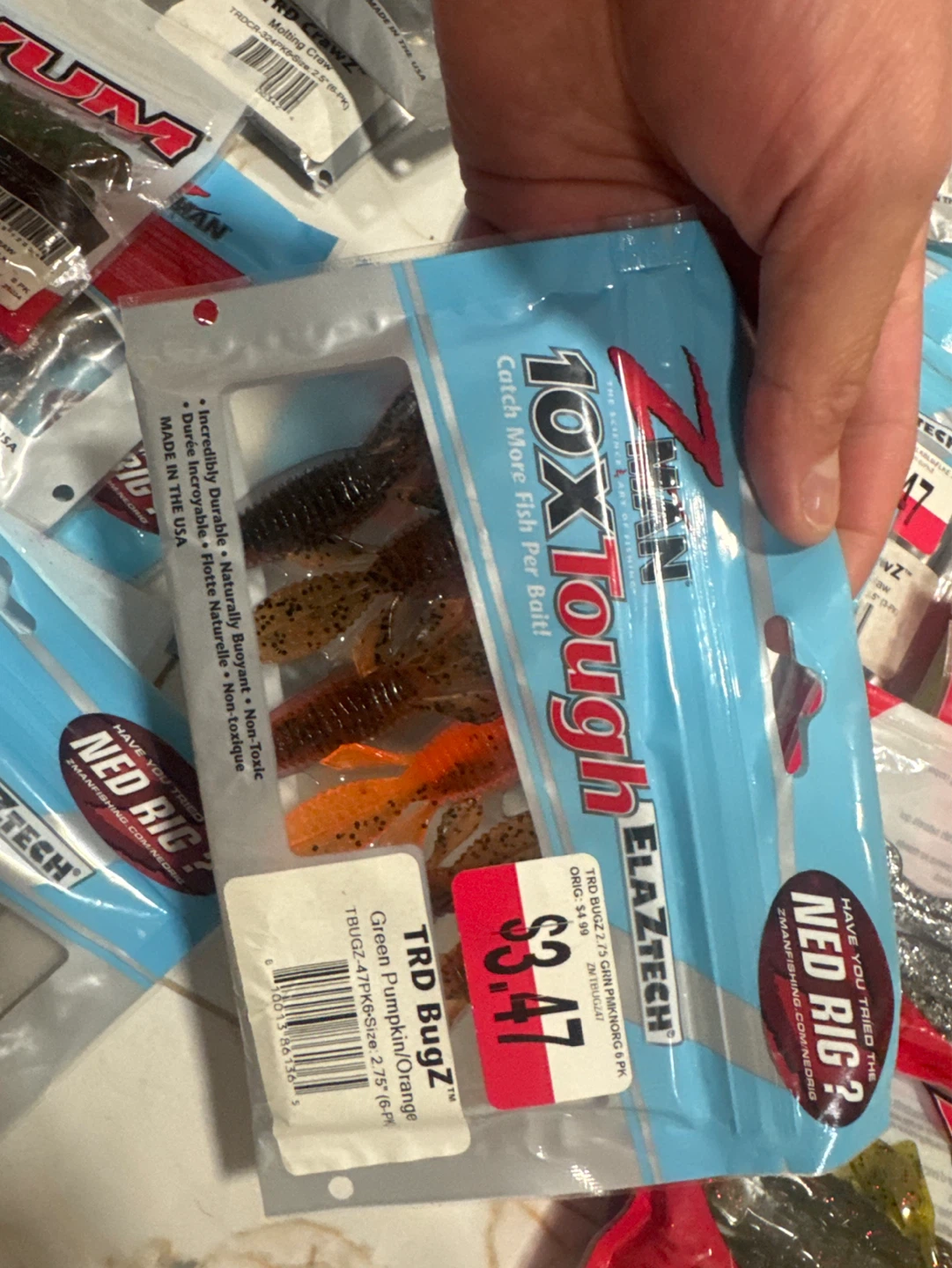 YUM Spine Craw Fishing Bait - photo 3