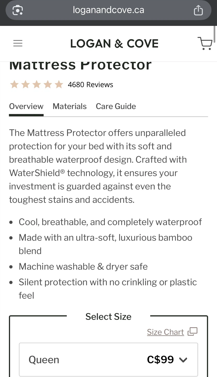 Logan & Cove Queen Mattress Protector - photo 4