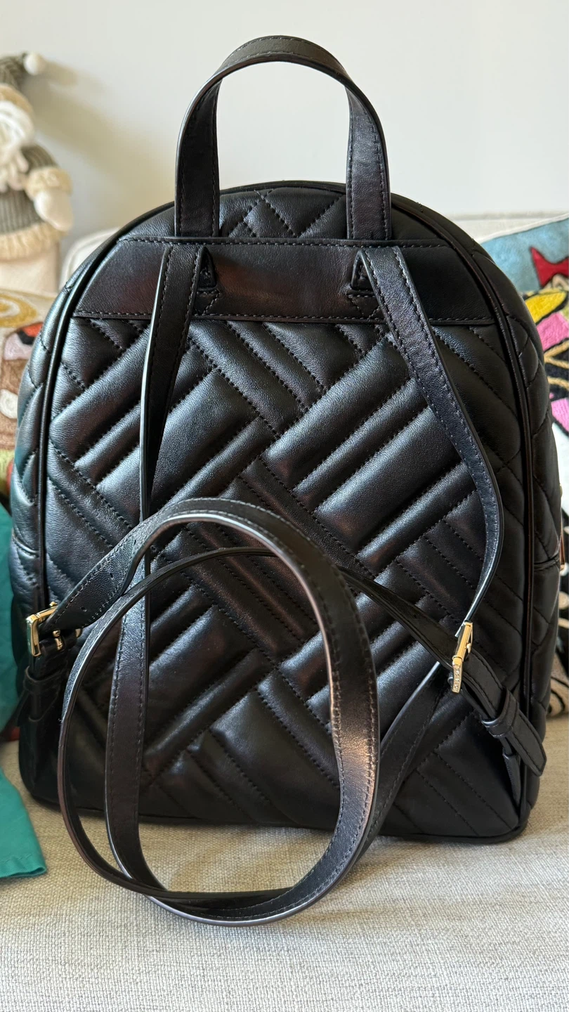 Michael Kors Quilted Black Leather Backpack - photo 2