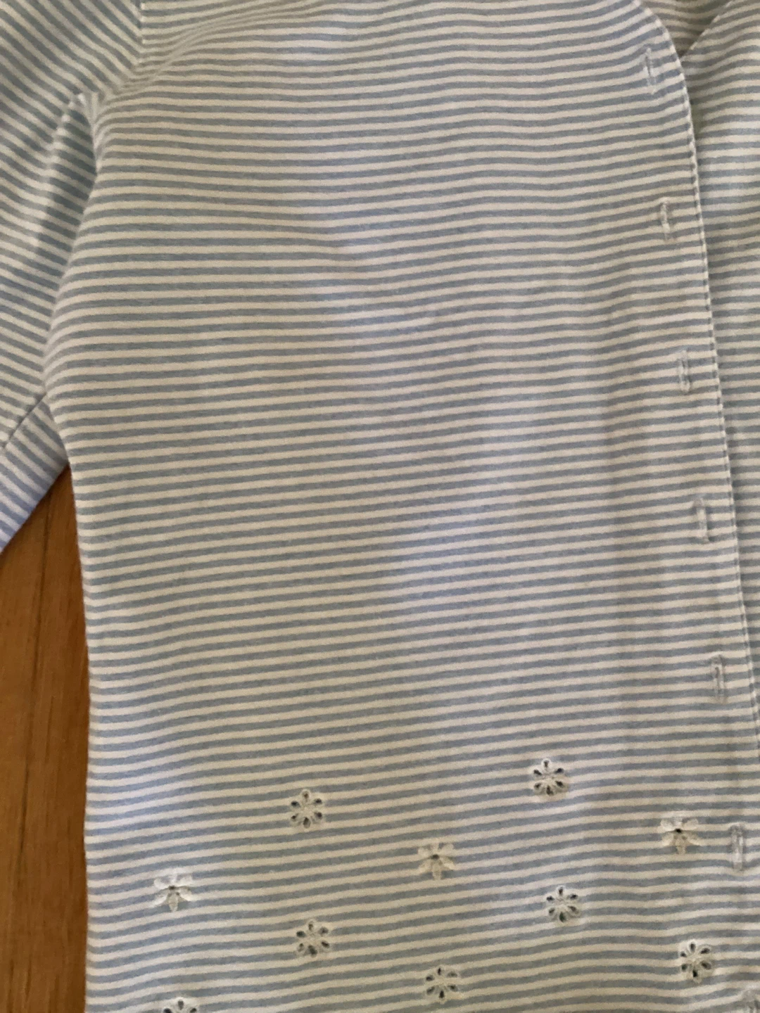 Blue & White Striped Cardigan - photo 2