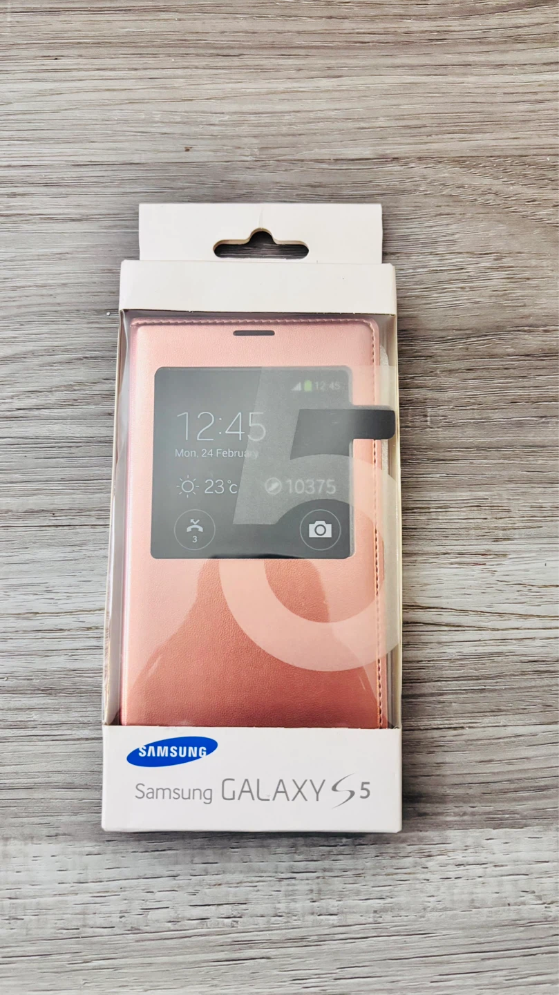 Samsung Galaxy S5 S View Cover - Rose Gold