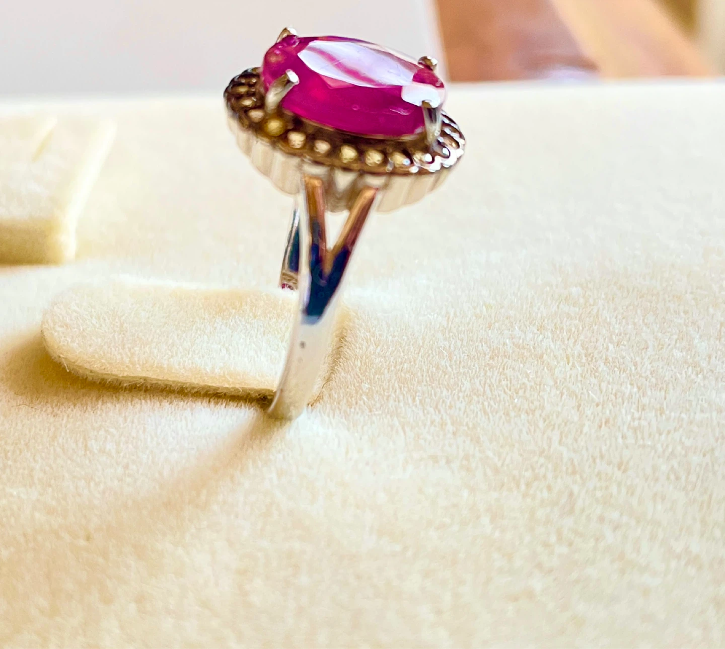 Ruby and Yellow Sapphire Ring and Earrings - photo 4