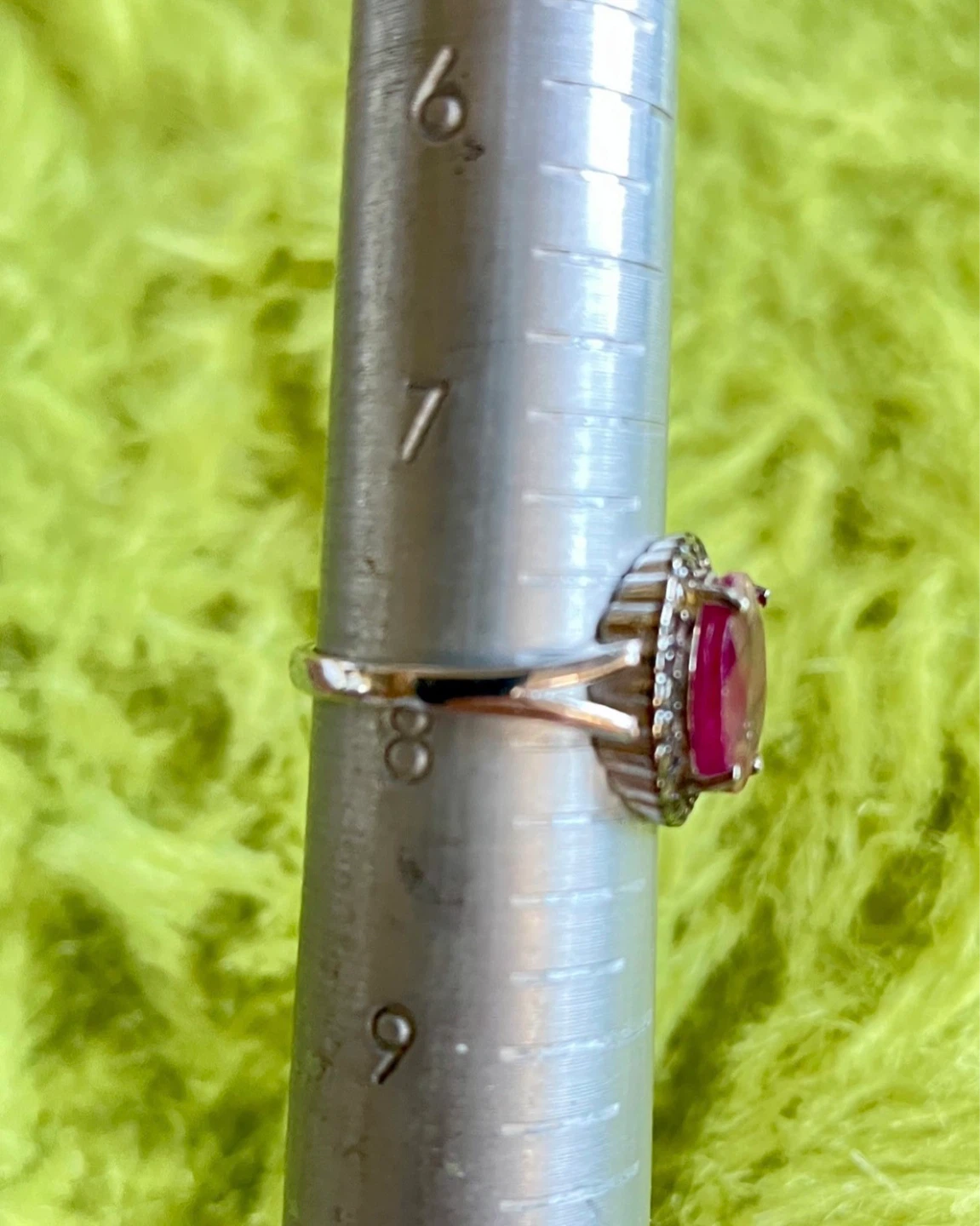 Ruby and Yellow Sapphire Ring and Earrings - photo 5