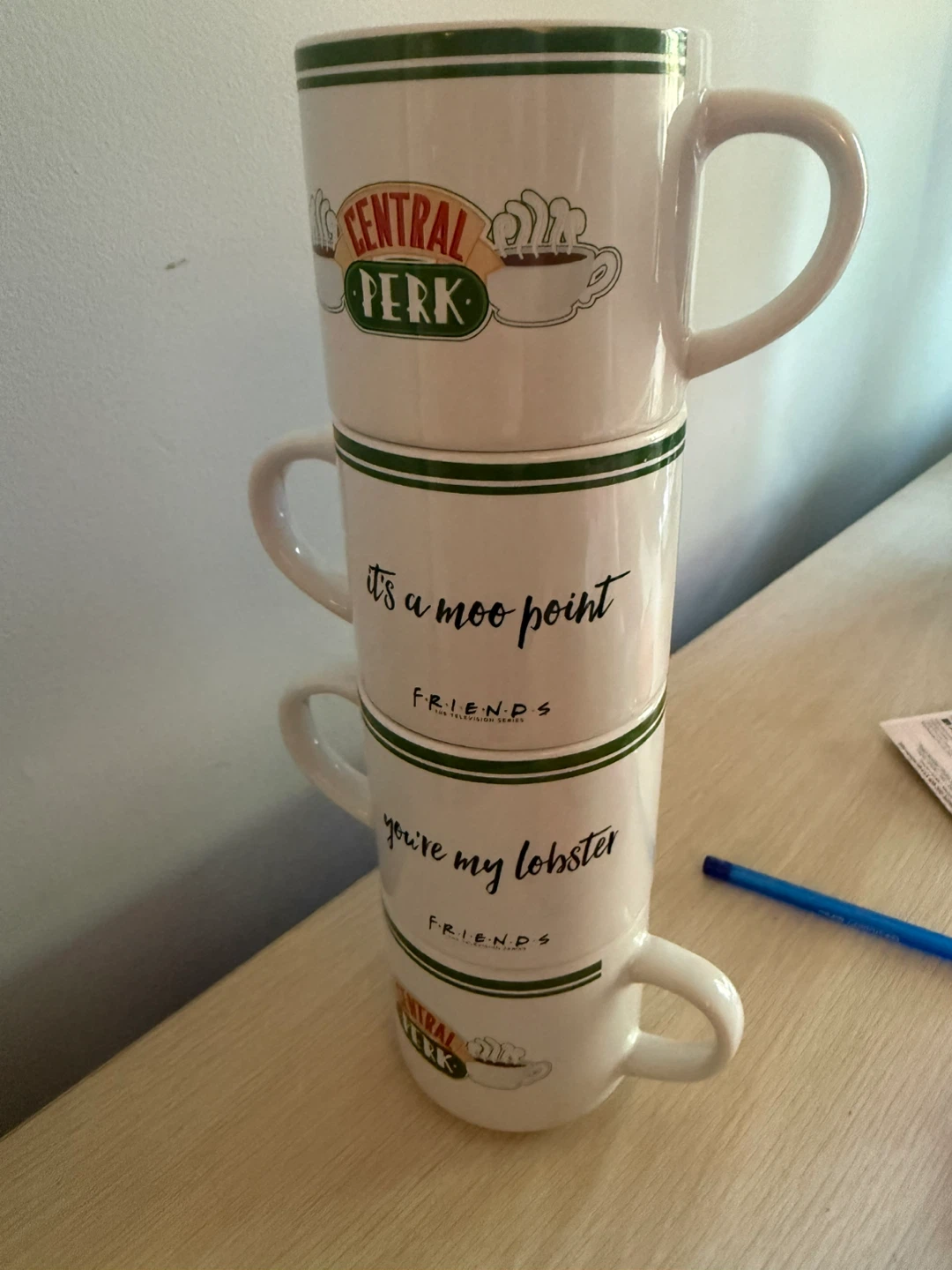 Set of 4 Friends Themed Mugs