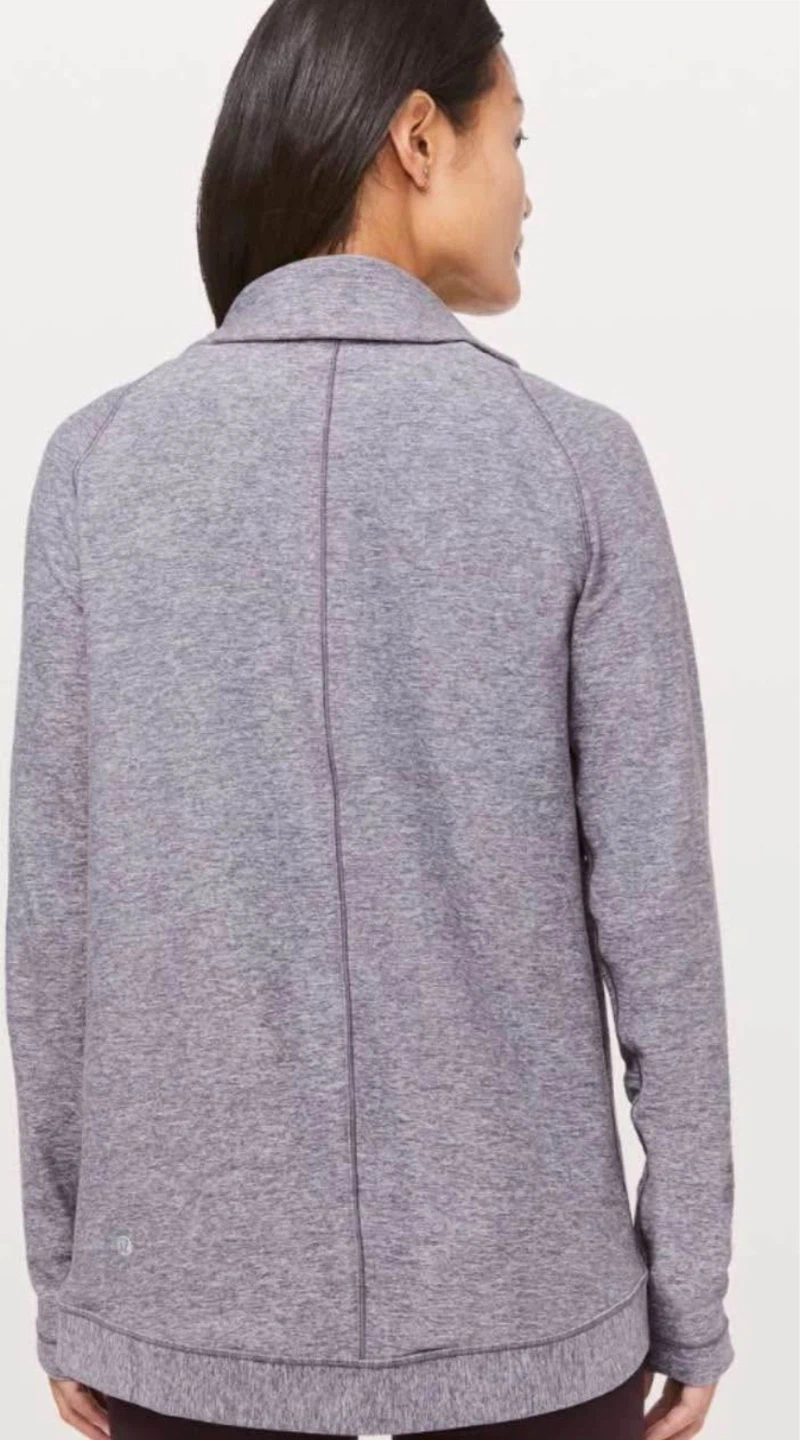 Lululemon Size 4 Rulu Rally Heathered Graphite Purple Yoga Wrap - photo 4