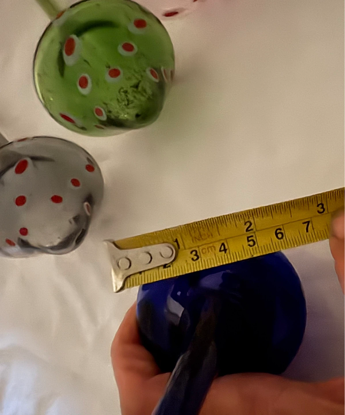 5 Mushroom Plant Watering Spikes - Glass Watering Globes - photo 4