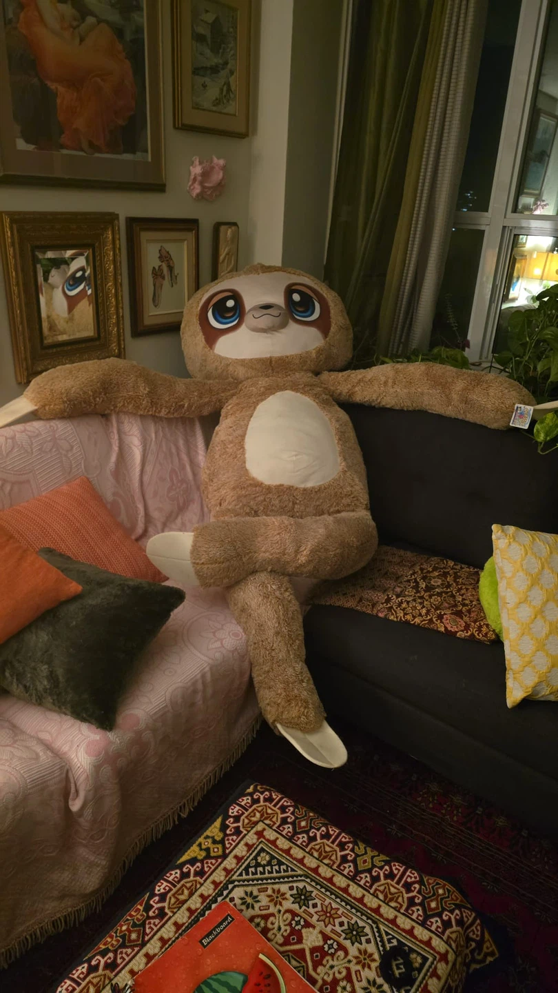 Large Plush Sloth Toy