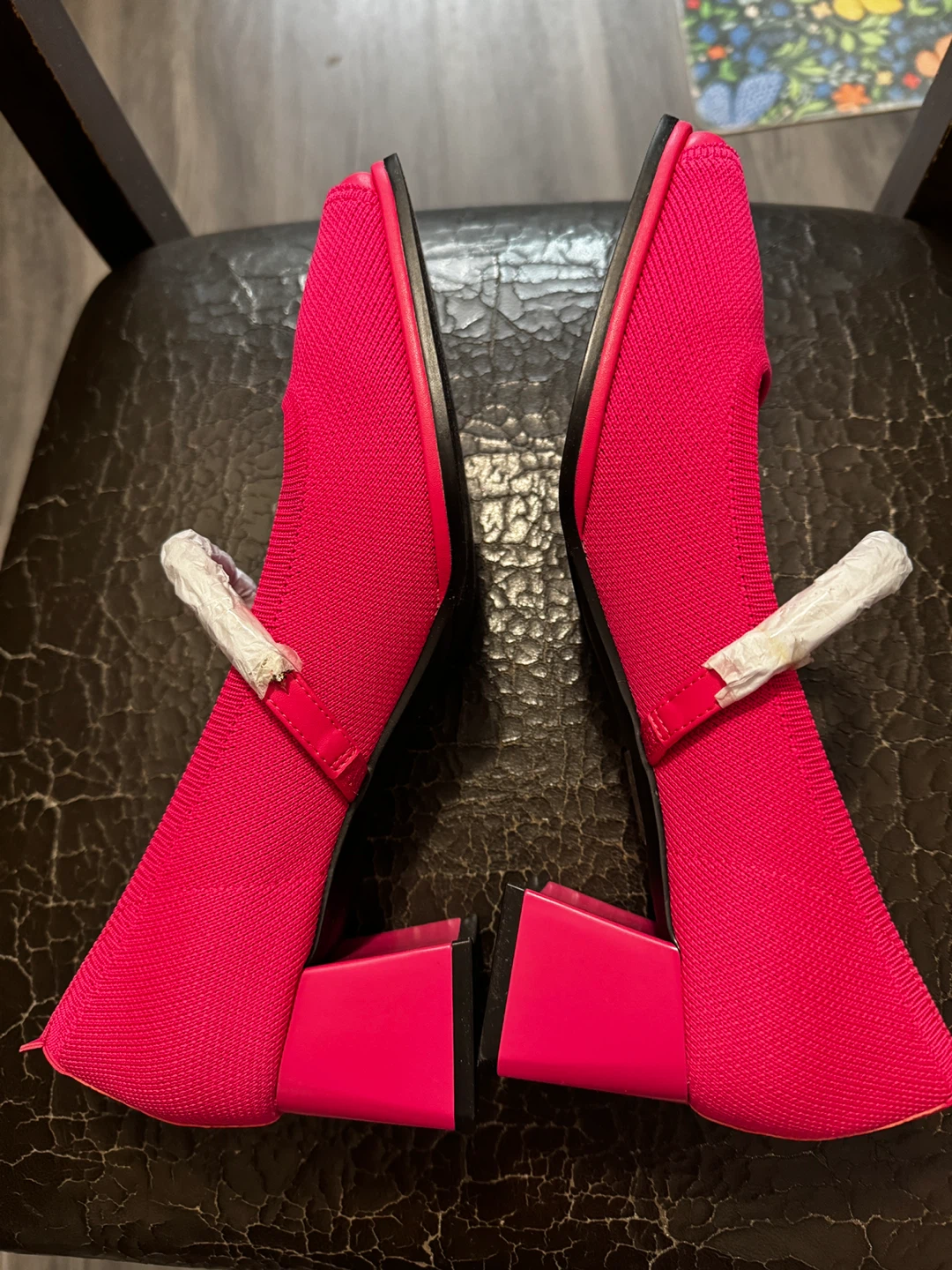 NEWBELLA Women's Pink Mary Jane Heels US 8 - photo 4