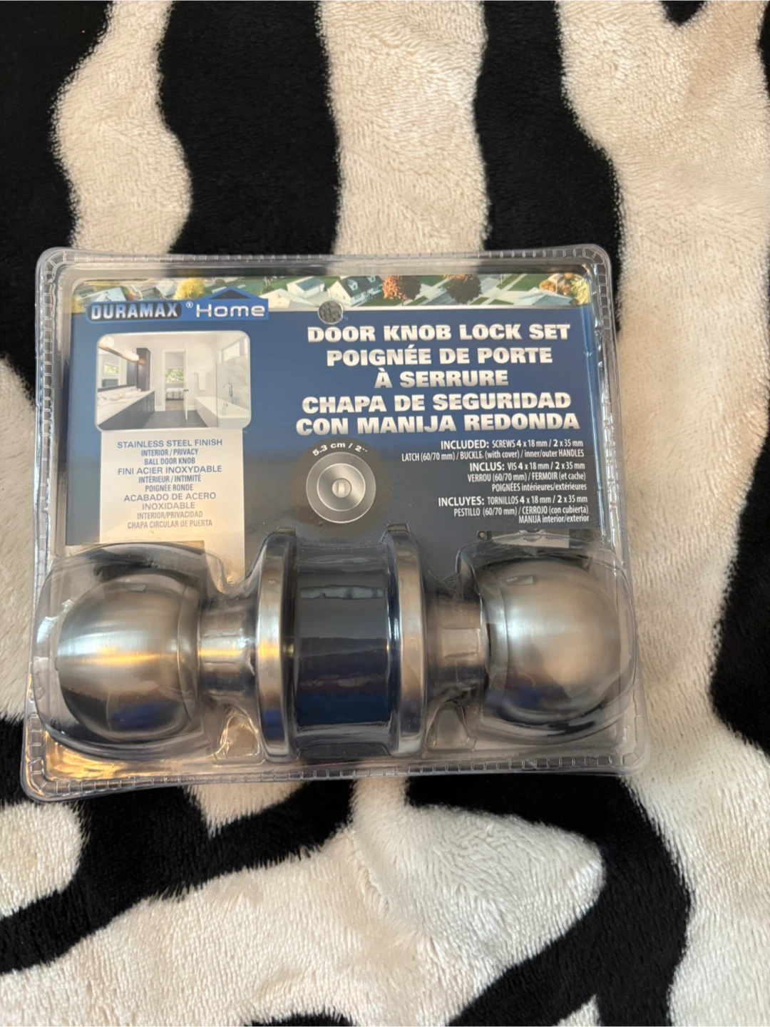 Duramax Home Stainless Steel Door Knob Lock Set