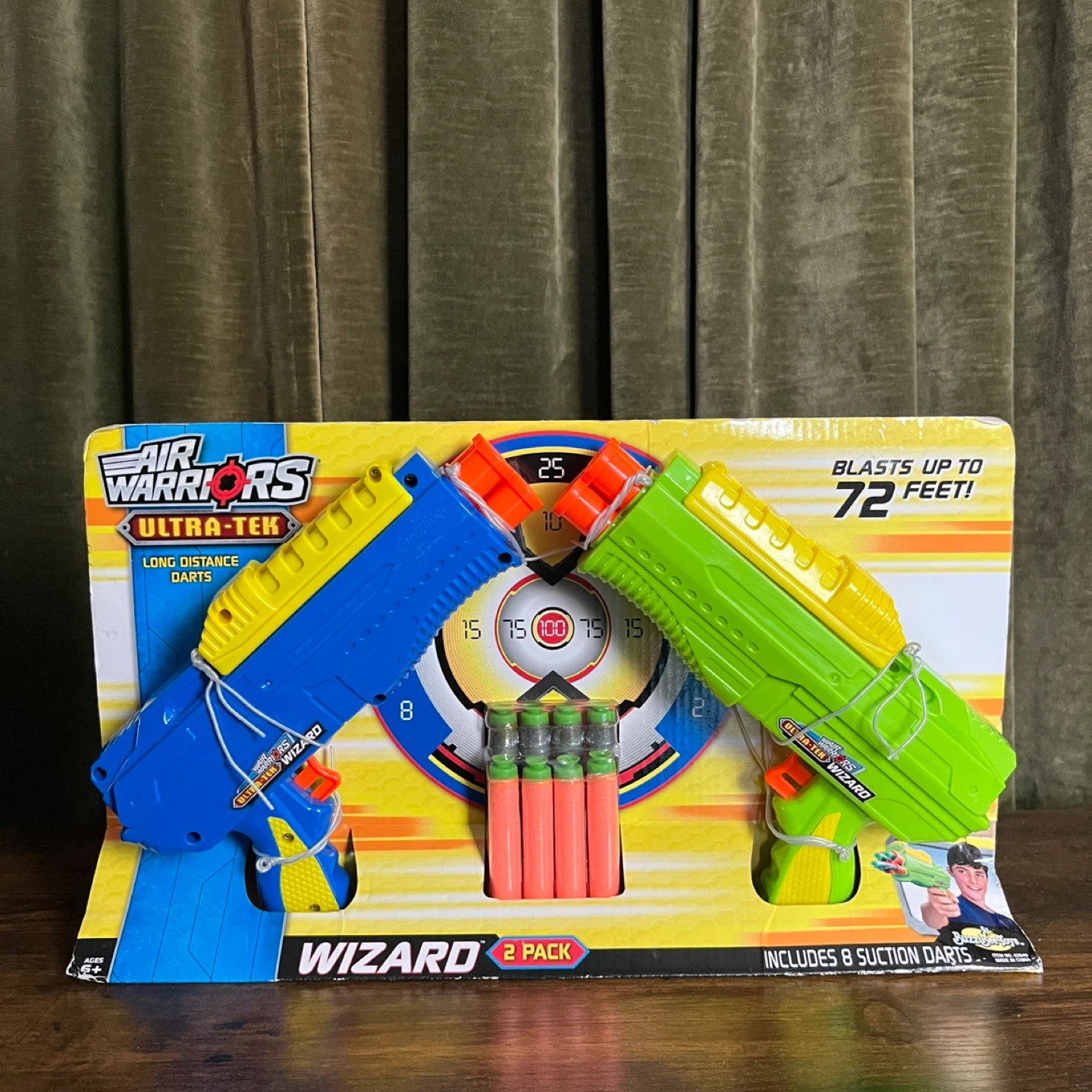 NEW Buzz Bee Toys Air Warriors Ultra-Tek Wizard 2-Pack 8 Darts