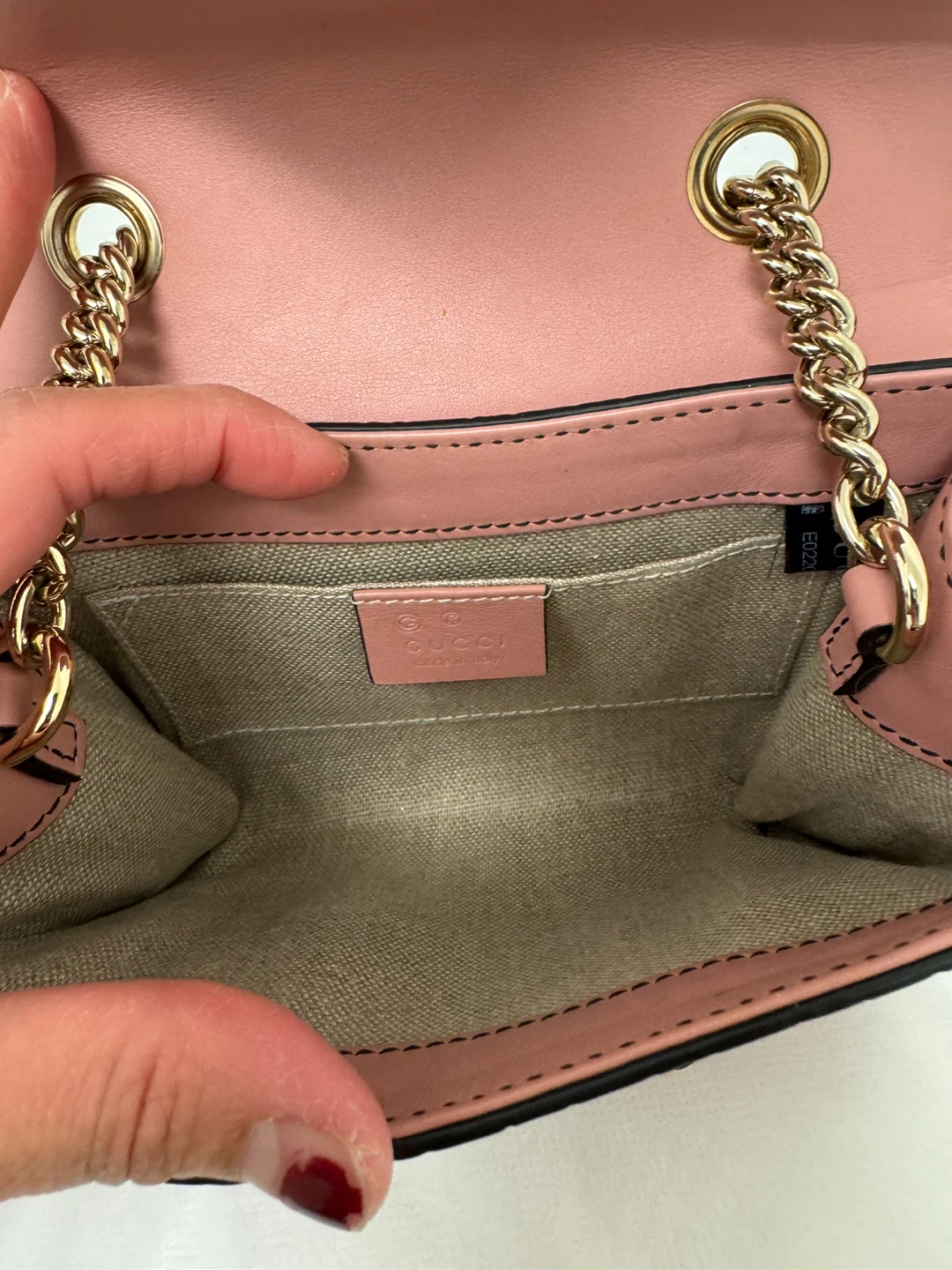 Gucci Pink GG Marmont Shoulder Bag - photo 2