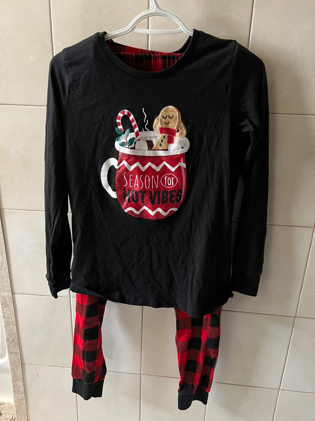 Christmas Pajama Set - Hot Cocoa Graphic
