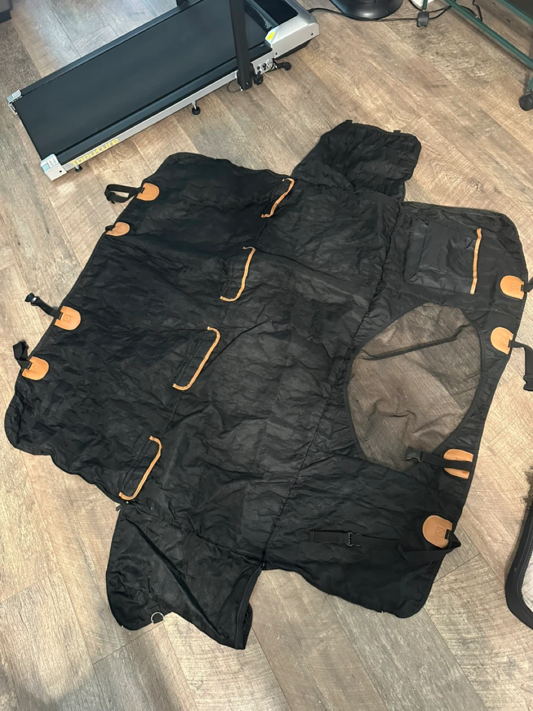 Black Padded pet car seat cover