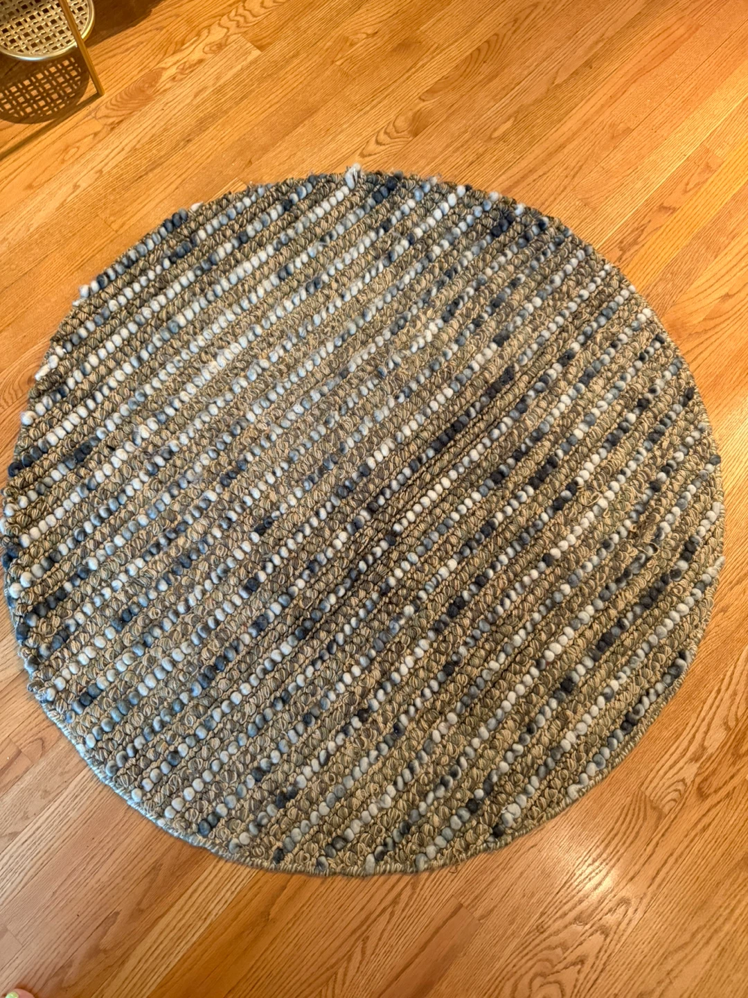 Safavieh 4’ round jute wool rug
