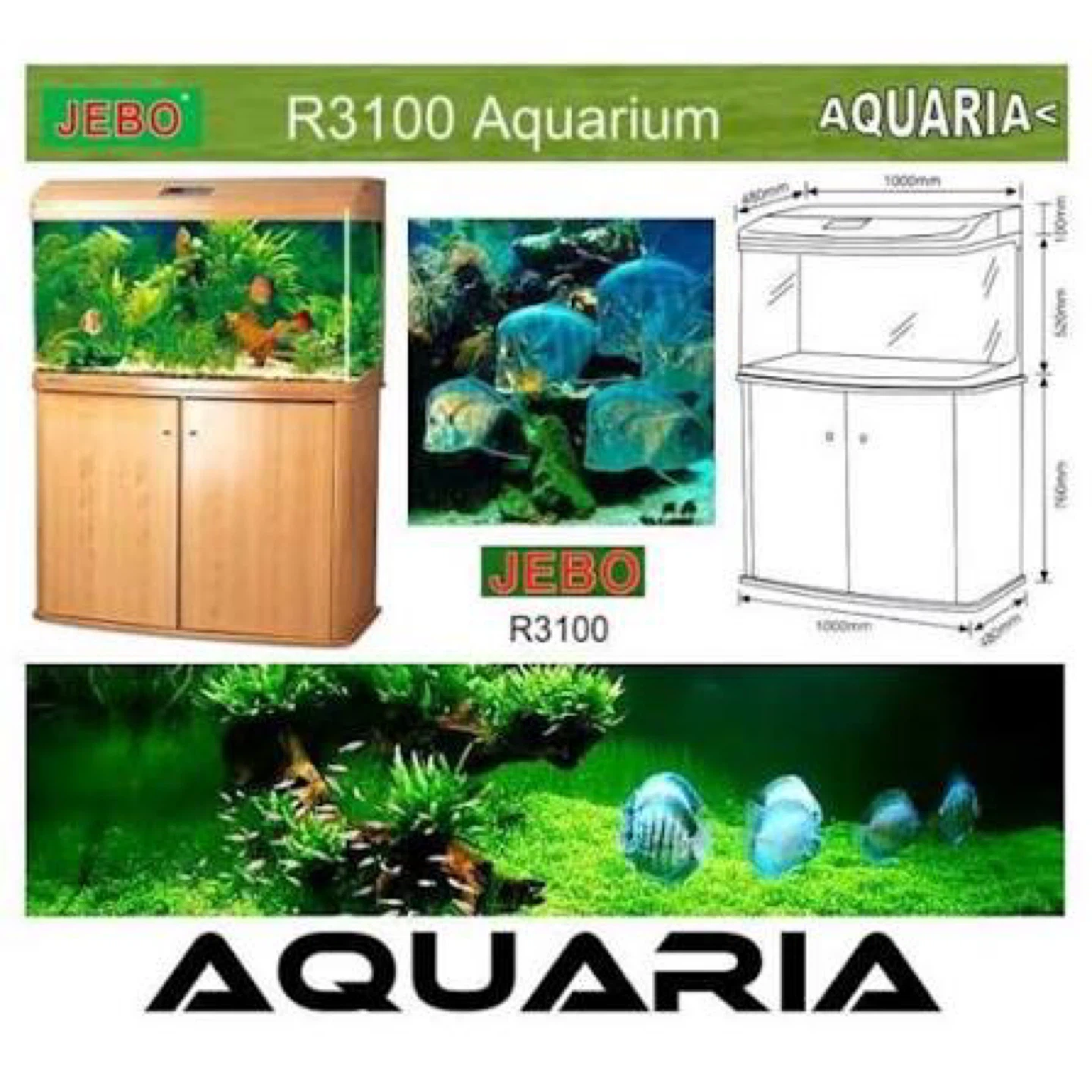 JEBO R3100 Aquarium with Cabinet and salt water system - photo 2