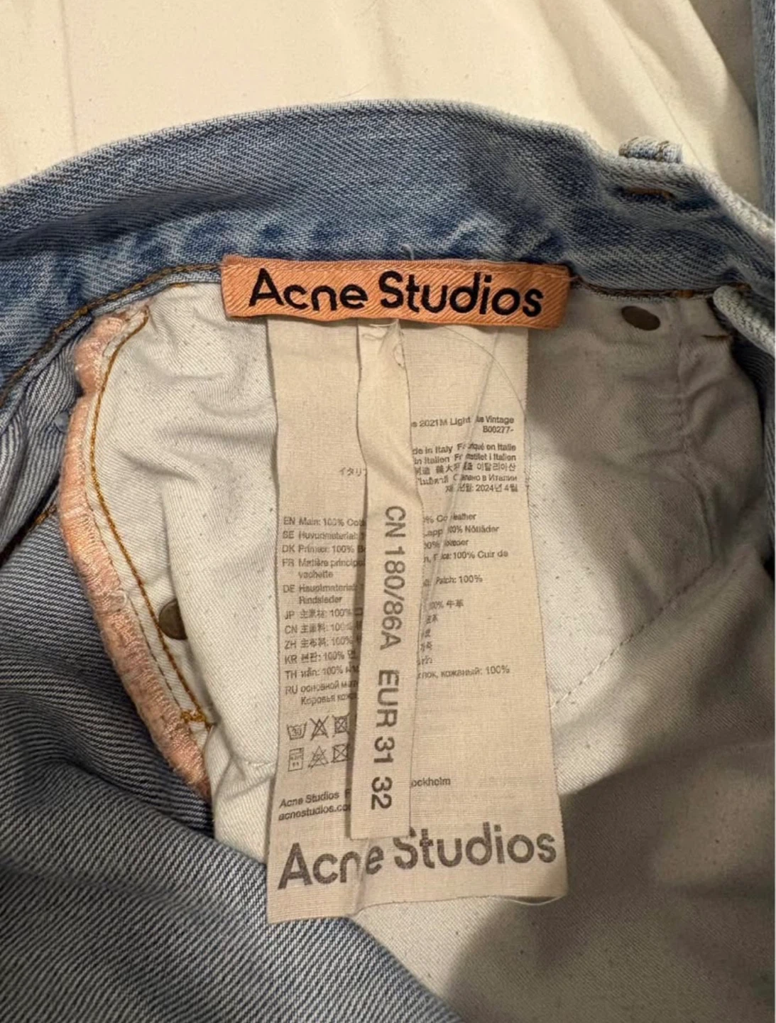 Acne Studio 2021M Light Blue Vintage Jeans - photo 4