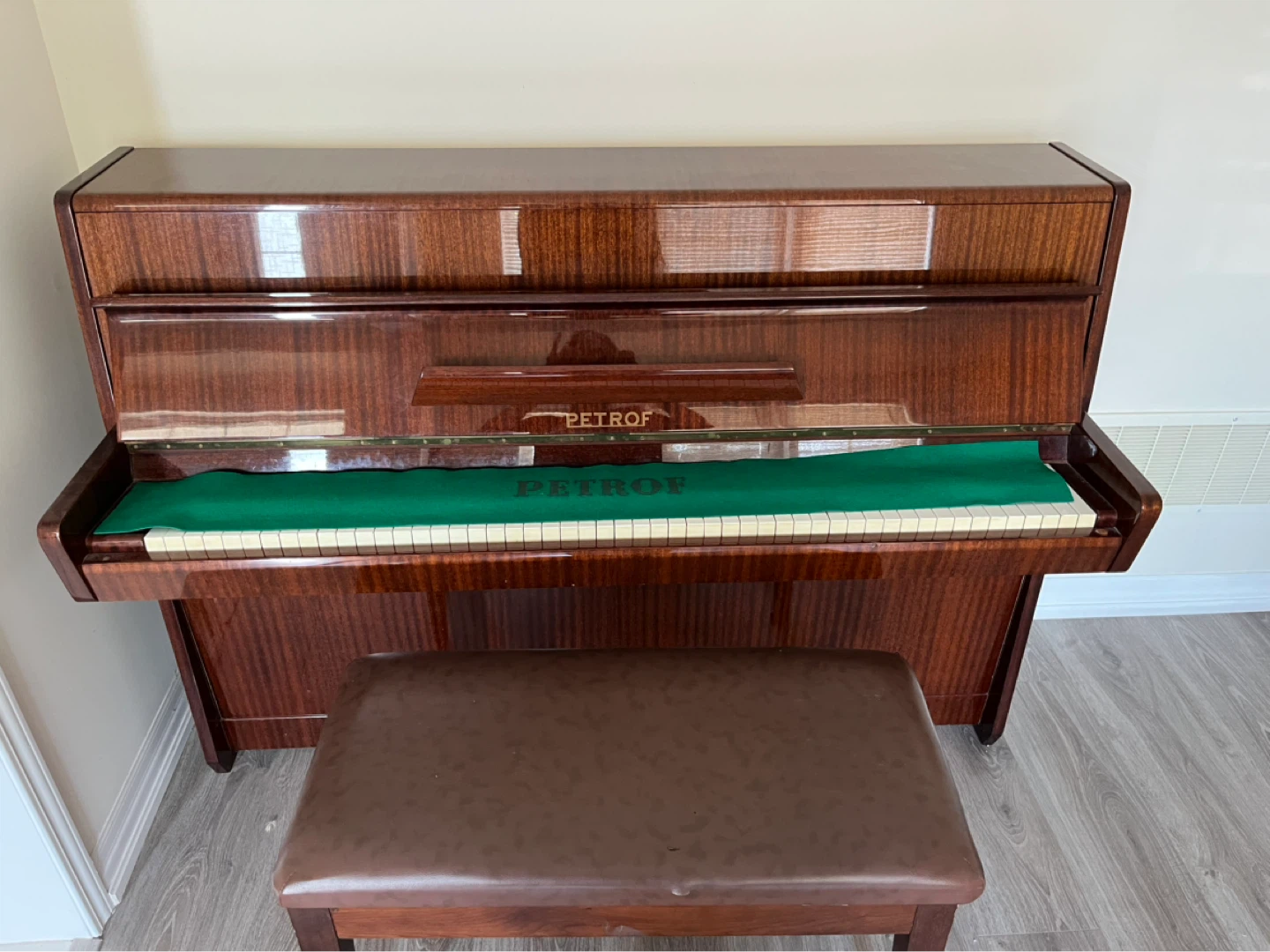 Petrof Upright Piano with Bench