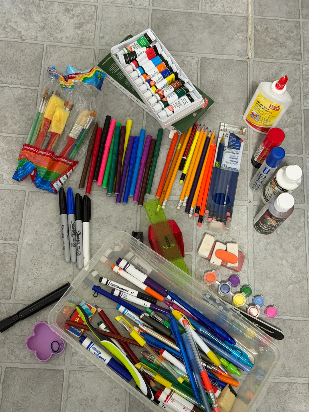 Assorted Art Supplies - Markers, Pencils, Paint & More - photo 3