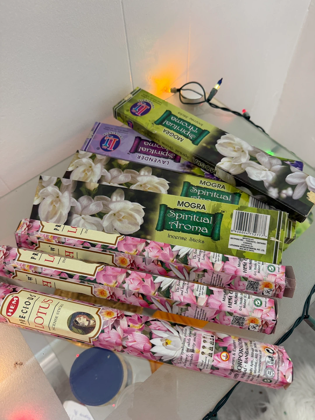 HEM Spiritual Aroma Incense Sticks - Mogra, Lavender & Lotus