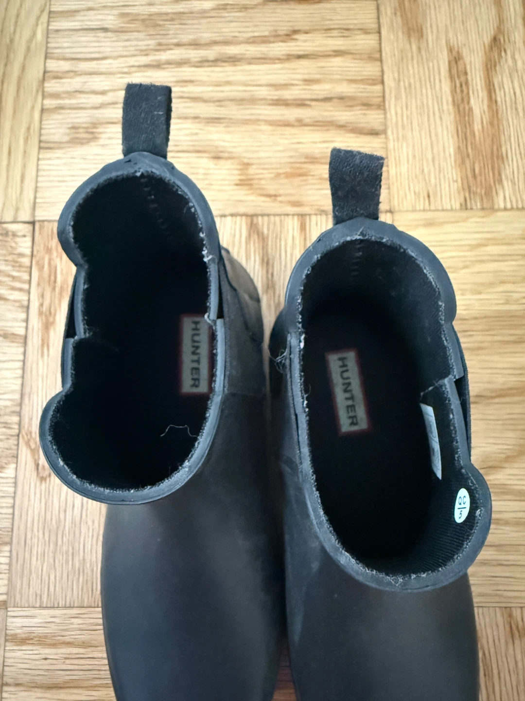 Hunter Boots Black Ankle Chelsea Boots UK6 EU39 US8 - photo 2