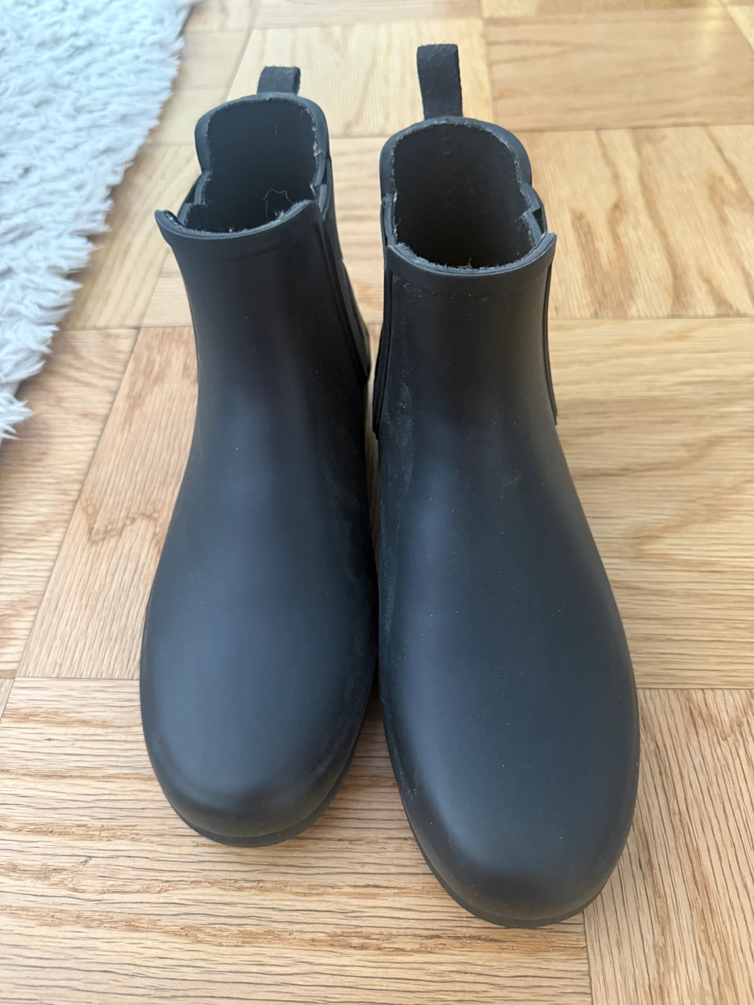 Hunter Boots Black Ankle Chelsea Boots UK6 EU39 US8