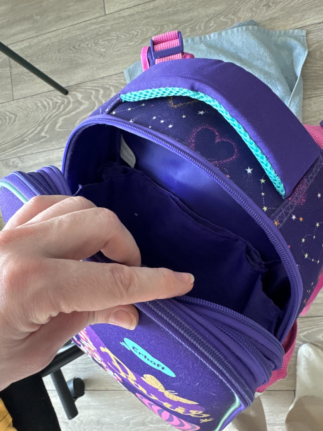 Erhaft Purple Paris Backpack for school - photo 4