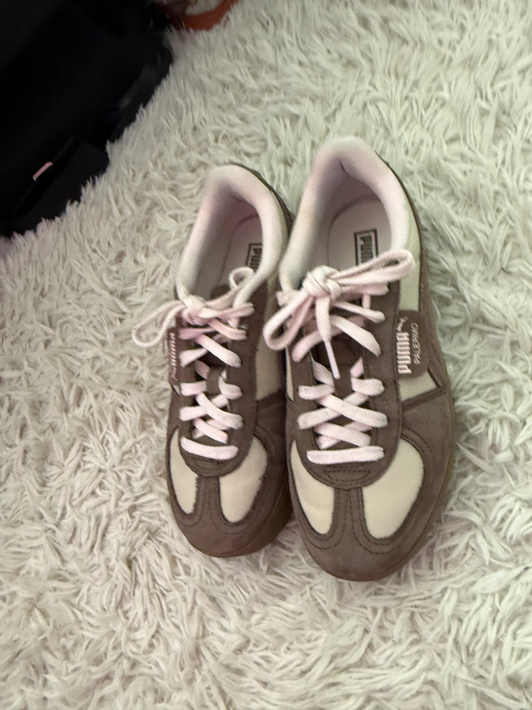Puma Palermo Sneakers - Brown/Cream - US Women's 7.5