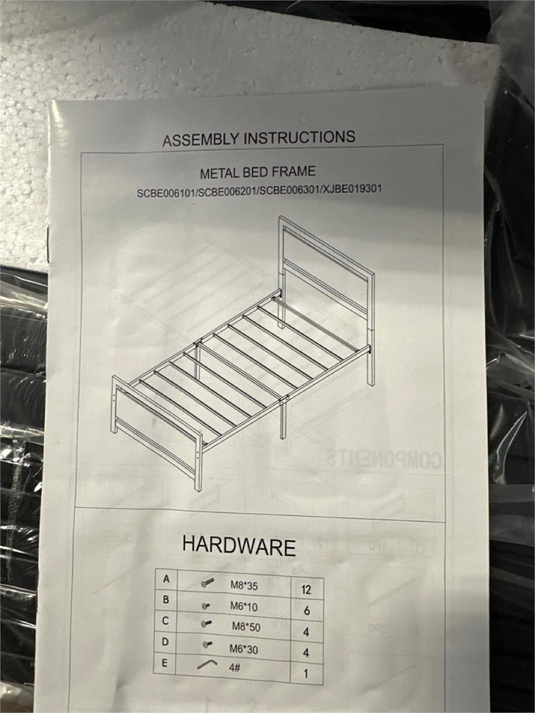 SHA CERLIN 14 Inch Twin Size Metal Platform Bed Frame - photo 2
