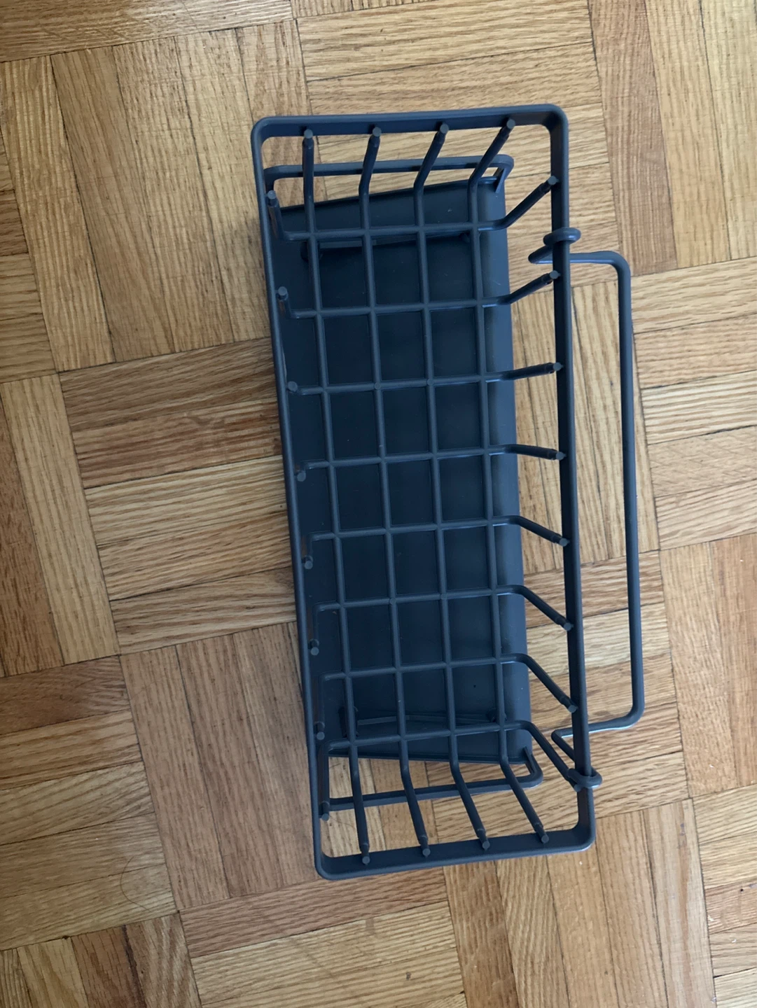 Black Metal Dish Drying Rack Caddy