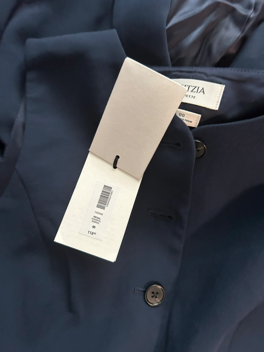 Aritzia Navy Crepe Effortless Blazer and Vest Set size 0 - photo 3