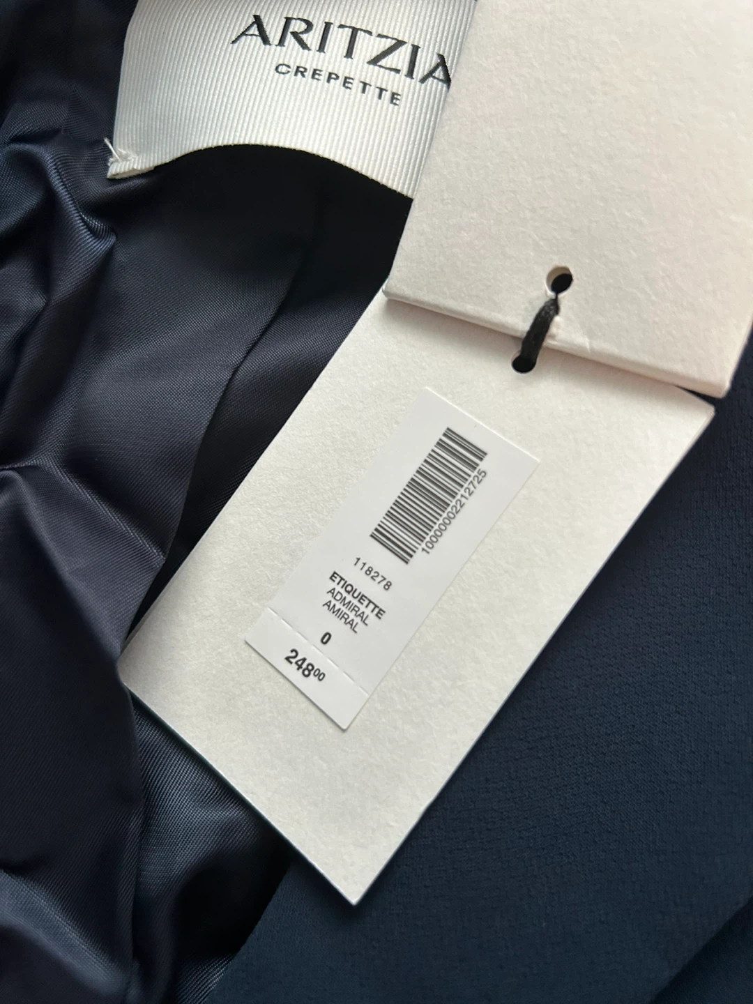 Aritzia Navy Crepe Effortless Blazer and Vest Set size 0 - photo 2