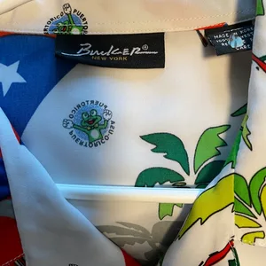 Buckaroo New York Puerto Rico Graphic Print Button-Up Shirt XXL