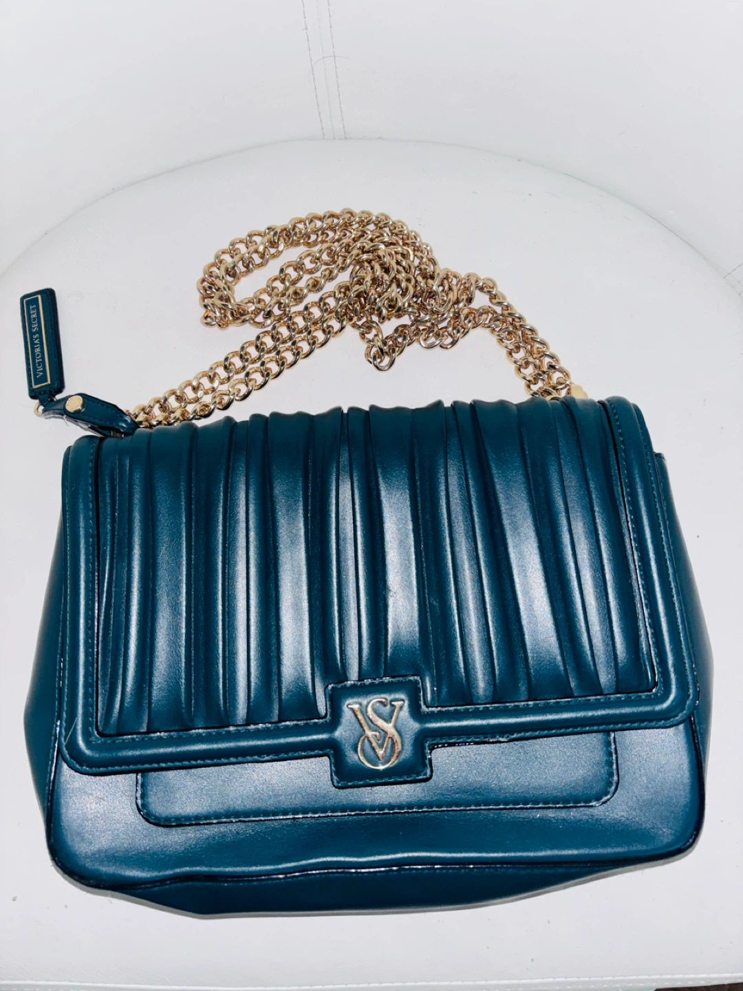 Victoria's Secret Teal Chain Shoulder Bag