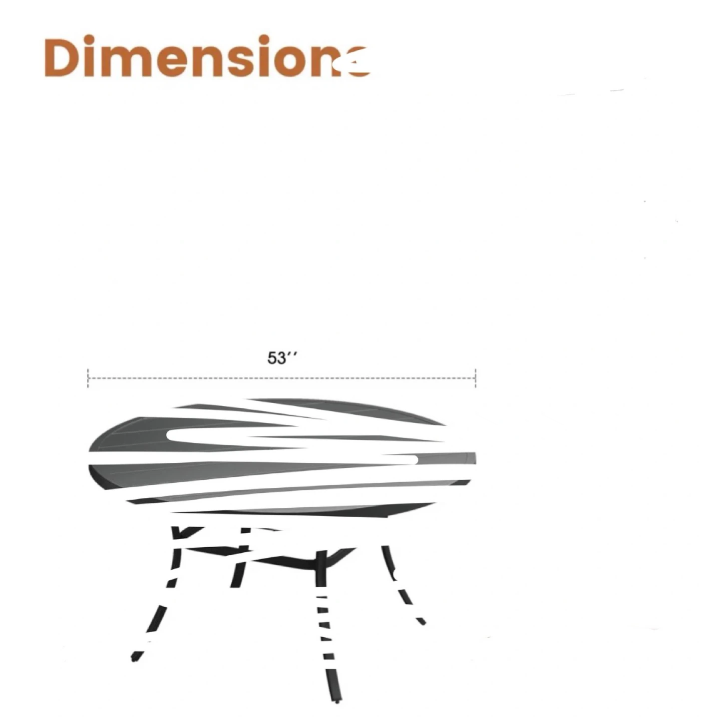 Round Glass Top Patio Table - photo 5