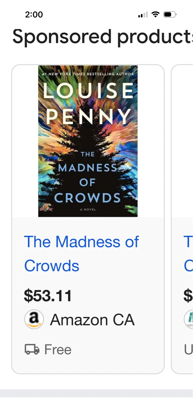 The Madness of Crowds by Louise Penny - Novel