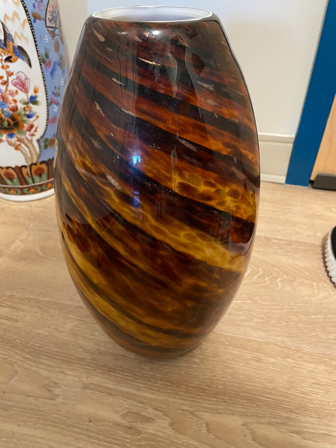 Glass Swirl Vase